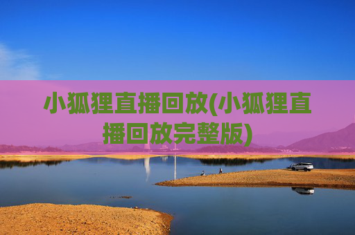 小狐狸直播回放(小狐狸直播回放完整版)