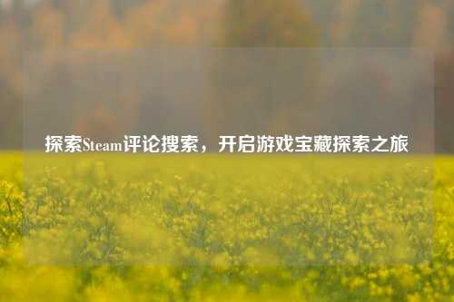 探索Steam评论搜索,开启游戏宝藏探索之旅