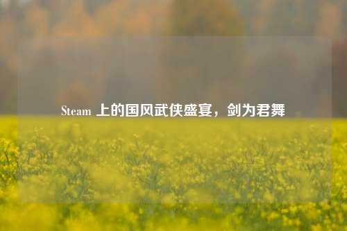 Steam 上的国风武侠盛宴，剑为君舞