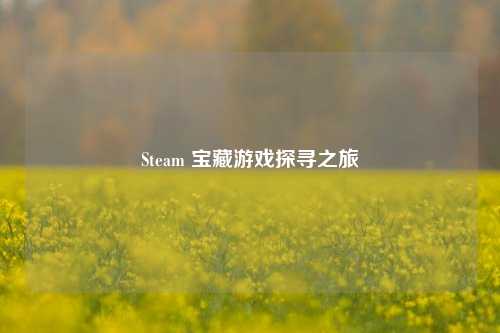 Steam 宝藏游戏探寻之旅