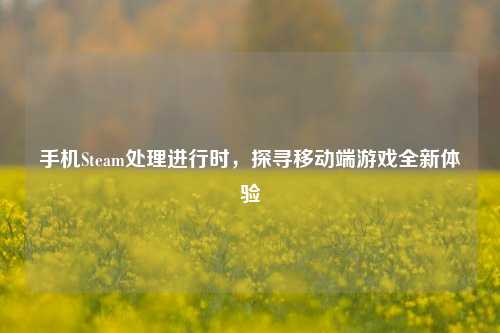 手机Steam处理进行时，探寻移动端游戏全新体验