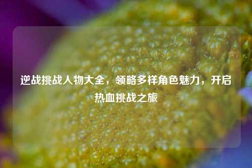 逆战挑战人物大全，领略多样角色魅力，开启热血挑战之旅