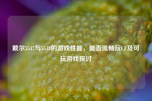 戴尔5547与5548的游戏性能,能否流畅玩CF及可玩游戏探讨