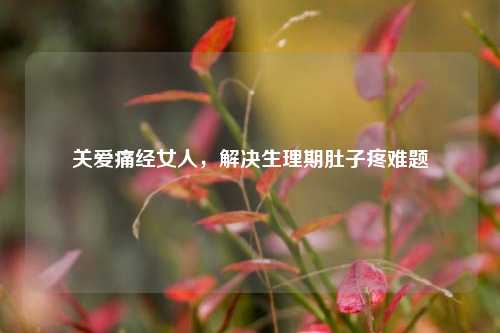 关爱痛经女人,解决生理期肚子疼难题