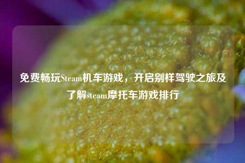免费畅玩Steam机车游戏,开启别样驾驶之旅及了解steam摩托车游戏排行