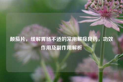 颠茄片,缓解胃肠不适的常用解痉良药,功效作用及副作用解析