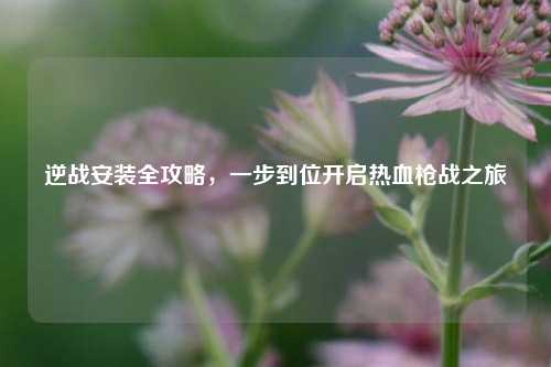 逆战安装全攻略，一步到位开启热血枪战之旅