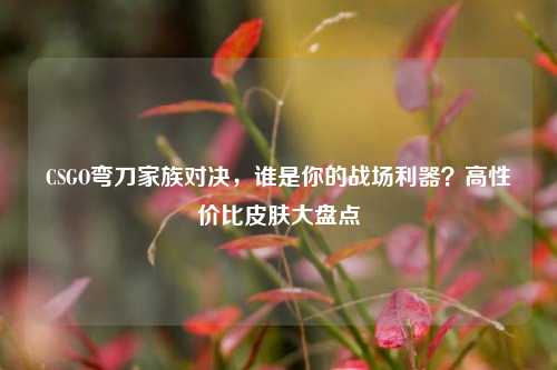 CSGO弯刀家族对决,谁是你的战场利器?高性价比皮肤大盘点