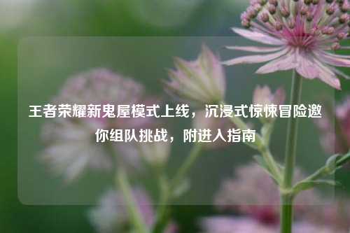 王者荣耀新鬼屋模式上线,沉浸式惊悚冒险邀你组队挑战,附进入指南