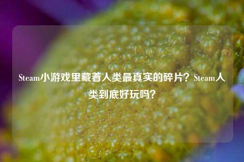 Steam小游戏里藏着人类最真实的碎片?Steam人类到底好玩吗?