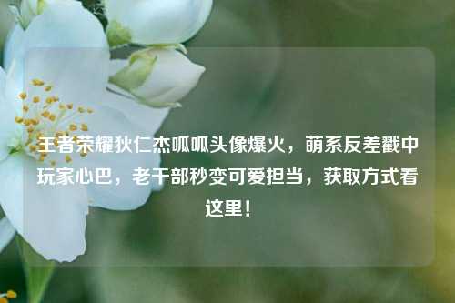王者荣耀狄仁杰呱呱头像爆火，萌系反差戳中玩家心巴，老干部秒变可爱担当，获取方式看这里！