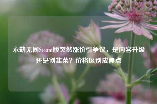 永劫无间Steam版突然涨价引争议，是内容升级还是割韭菜？价格区别成焦点
