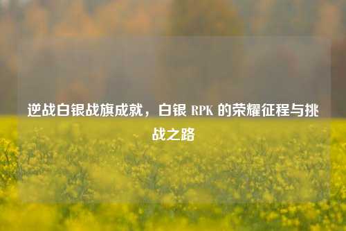 逆战白银战旗成就,白银 RPK 的荣耀征程与挑战之路