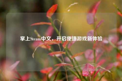 掌上Steam中文，开启便捷游戏新体验