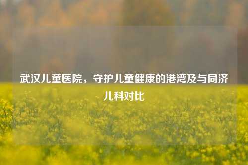 武汉儿童医院，守护儿童健康的港湾及与同济儿科对比